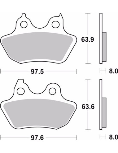 pastillas de freno moto brembo organicas 07hd18cc