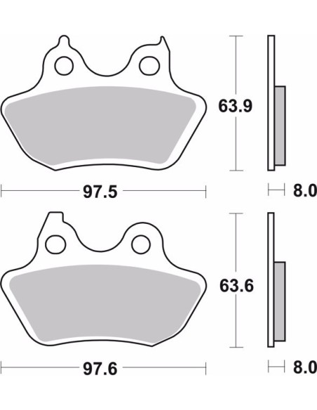 pastillas de freno moto brembo organicas 07hd18cc