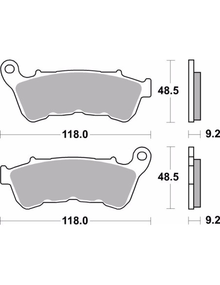pastillas de freno moto brembo organicas 07hd22cc