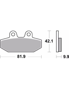 pastillas de freno moto brembo sinterizadas 07hd23sp 2