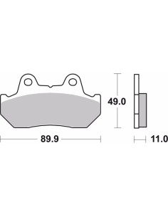 pastillas de freno moto brembo sinterizadas 07ho10sa 2