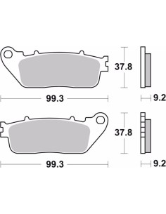 pastillas de freno moto brembo organicas 07ho13cc 2