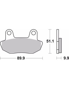 pastillas de freno moto brembo genuinas 07ho1609 2