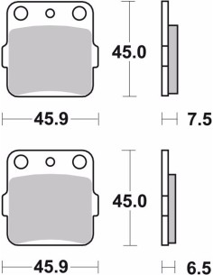pastillas de freno moto brembo organicas 07ho20tt 2