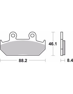 pastillas de freno moto brembo sinterizadas 07ho23sa 2