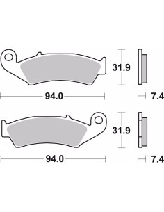 pastillas de freno moto brembo sinterizadas 07ho25sd 2