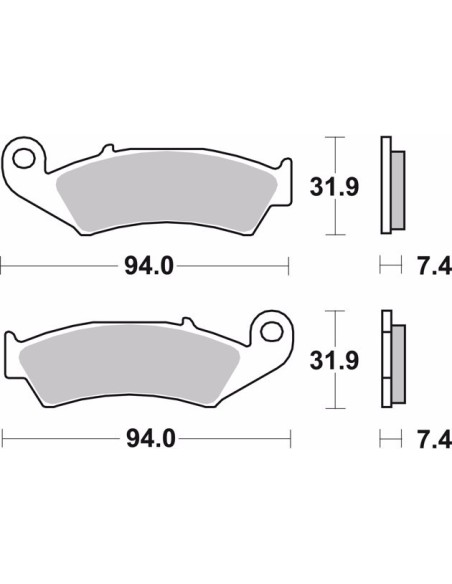 pastillas de freno moto brembo sinterizadas 07ho25sd