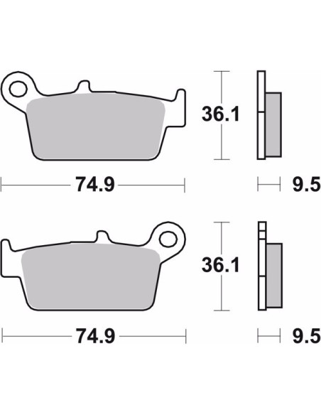pastillas de freno moto brembo genuinas 07ho2608