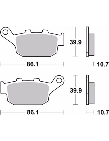 pastillas de freno moto brembo genuinas 07ho2711