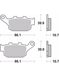 pastillas de freno moto brembo sinterizadas 07ho27sp 2