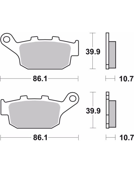 pastillas de freno moto brembo sinterizadas 07ho27sp