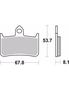pastillas de freno moto brembo genuinas 07ho2807 2