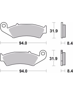 pastillas de freno moto brembo sinterizadas 07ho29sp 2