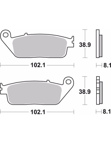 pastillas de freno moto brembo sinterizadas 07ho30sr