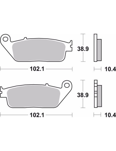 pastillas de freno moto brembo genuinas 07ho3405