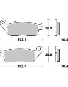 pastillas de freno moto brembo sinterizadas 07ho34sp 2