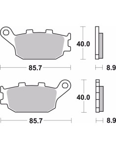 pastillas de freno moto brembo sinterizadas 07ho36sp 2