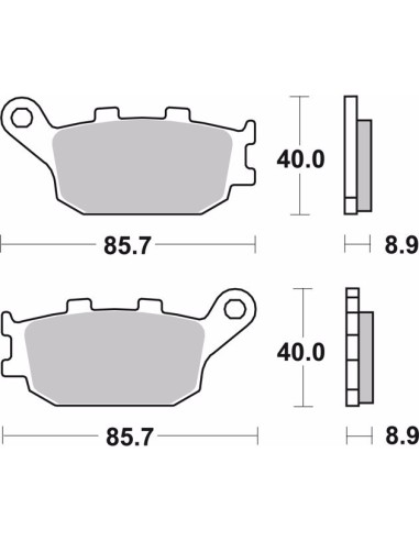 pastillas de freno moto brembo sinterizadas 07ho36sp