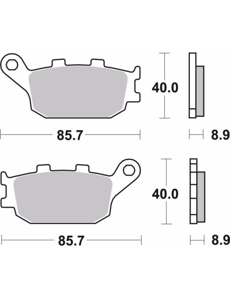 pastillas de freno moto brembo sinterizadas 07ho36sp