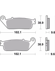 pastillas de freno moto brembo genuinas 07ho4108 2