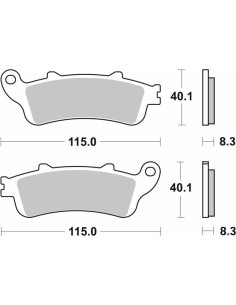 pastillas de freno moto brembo genuinas 07ho4206 2