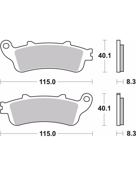 pastillas de freno moto brembo genuinas 07ho4206
