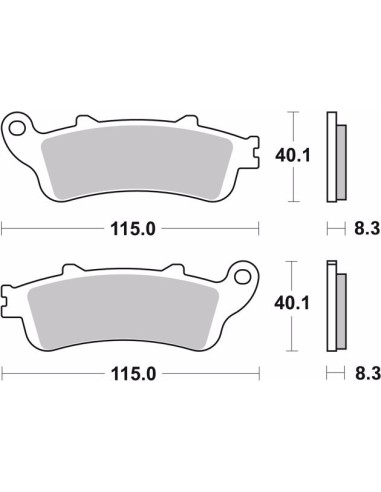 pastillas de freno moto brembo sinterizadas 07ho42sa