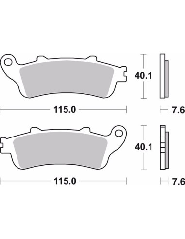 pastillas de freno moto brembo sinterizadas 07ho44sa