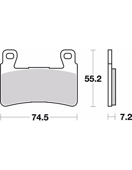 pastillas de freno moto brembo sinterizadas 07ho45sa