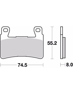 pastillas de freno moto brembo sinterizadas 07ho45sr 2