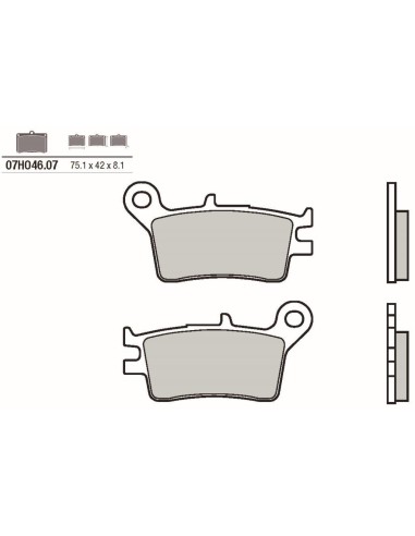 pastillas de freno moto brembo genuinas 07ho4607