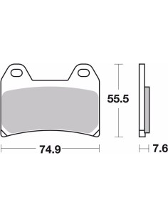 pastillas de freno moto brembo sinterizadas 07ho47sa 2