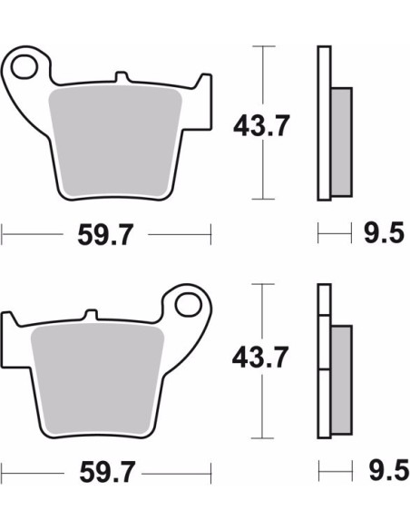 pastillas de freno moto brembo organicas 07ho48tt