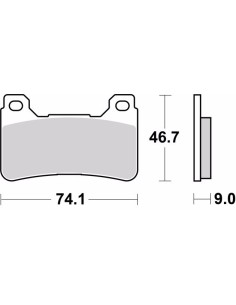 pastillas de freno moto brembo sinterizadas 07ho50sr 2