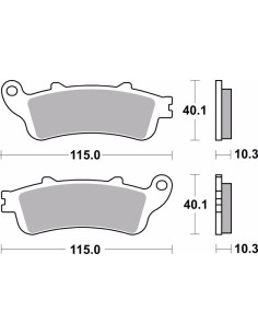 pastillas de freno moto brembo sinterizadas 07ho52sp 2