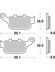 pastillas de freno moto brembo sinterizadas 07ho53sp 2