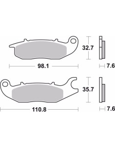 pastillas de freno moto brembo genuinas 07ho5606 2