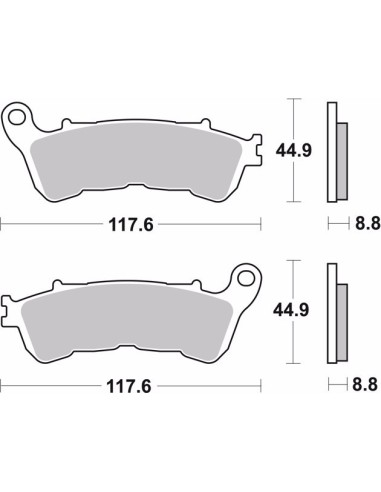 pastillas de freno moto brembo sinterizadas 07ho57sa