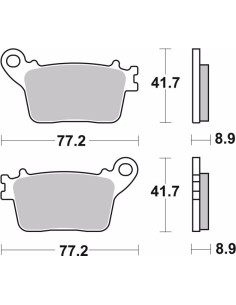 pastillas de freno moto brembo genuinas 07ho5907 2