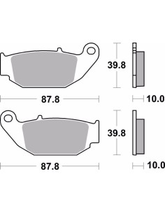 pastillas de freno moto brembo sinterizadas 07ho61sd 2