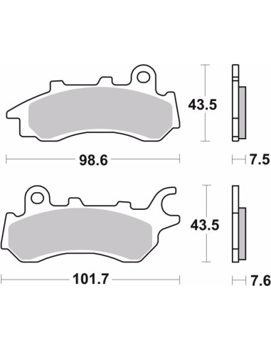 pastillas de freno moto brembo organicas 07ho642cc