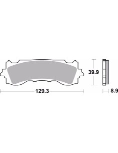 pastillas de freno moto brembo sinterizadas 07ho65sa 2