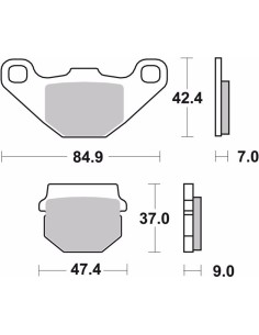 pastillas de freno moto brembo sinterizadas 07ka07sd 2