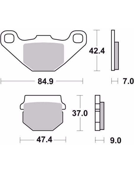 pastillas de freno moto brembo sinterizadas 07ka07sd