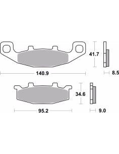pastillas de freno moto brembo sinterizadas 07ka09sp 2