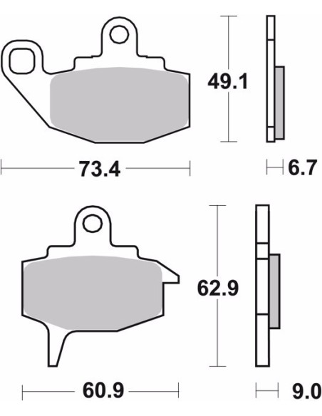 pastillas de freno moto brembo organicas 07ka10tt