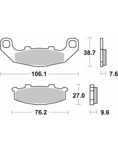 pastillas de freno moto brembo sinterizadas 07ka11sp 2
