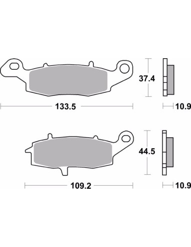 pastillas de freno moto brembo sinterizadas 07ka15sp