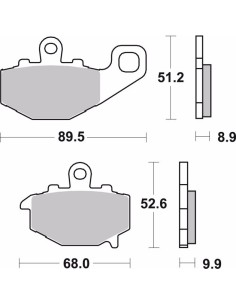 pastillas de freno moto brembo genuinas 07ka1617 2