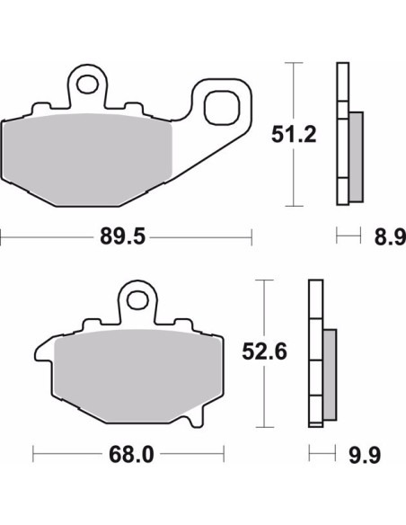pastillas de freno moto brembo genuinas 07ka1617